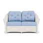 Reflections Wicker Loveseat Sunbrella Cushions - LOOMLAN - Lloyd Flanders - Outdoor Sofas & Loveseats