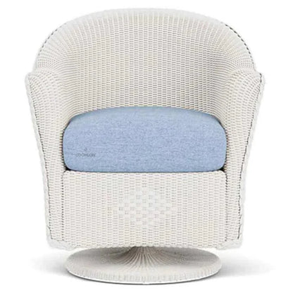 Reflections Wicker Patio Swivel Rocker Dining Chair-Outdoor Dining Chairs-Lloyd Flanders-LOOMLAN
