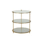 Regal Iron Framed Round Side Table - LOOMLAN - Chelsea House - Side Tables