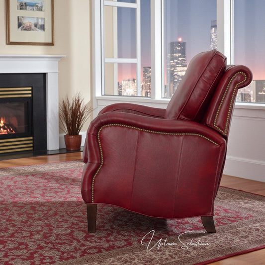 Regal Leather Power Push Button Recliner