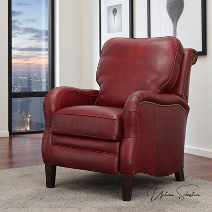 Regal Leather Power Push Button Recliner