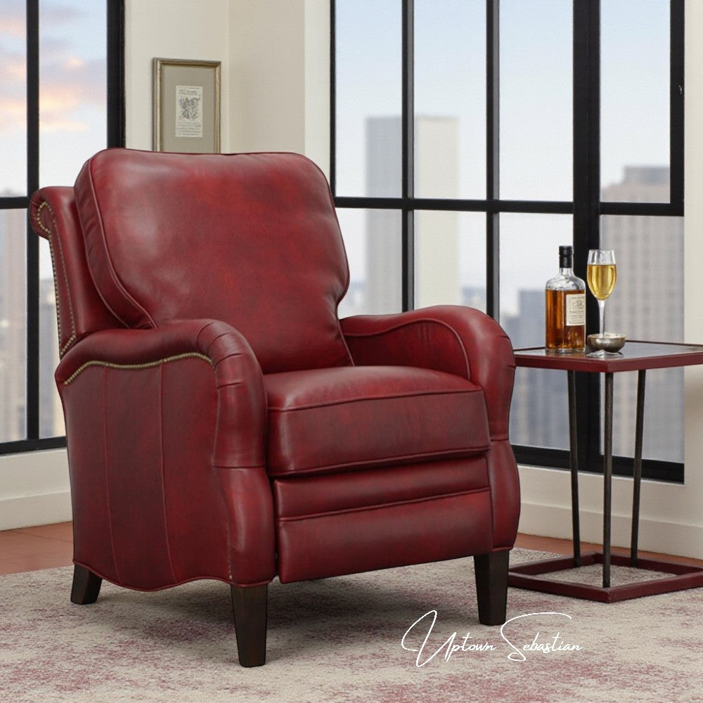 Regal Leather Power Push Button Recliner