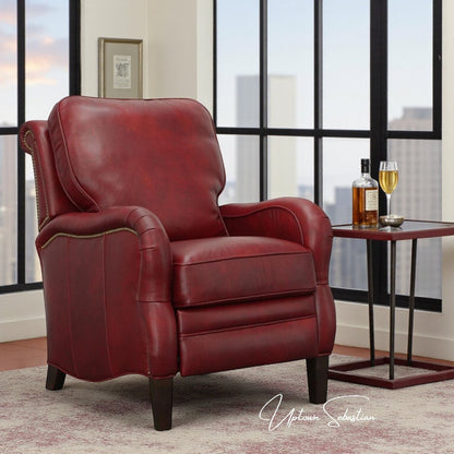 Regal Leather Power Push Button Recliner