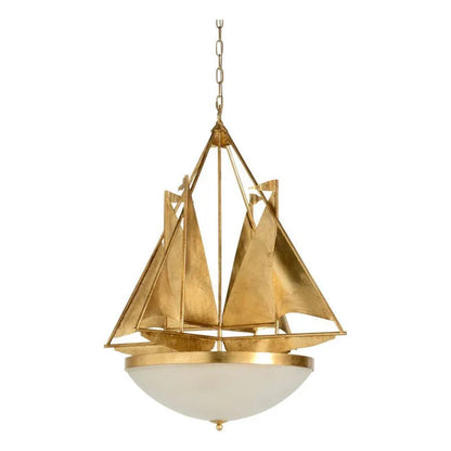 Regatta Gold Antique Finish Charm Chandelier - LOOMLAN - Wildwood - Chandeliers