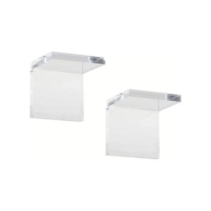 Regency Clear Acrylic Made Wall Bracket (Pr) - LOOMLAN - Chelsea House - Wall Shelves & Ledgers