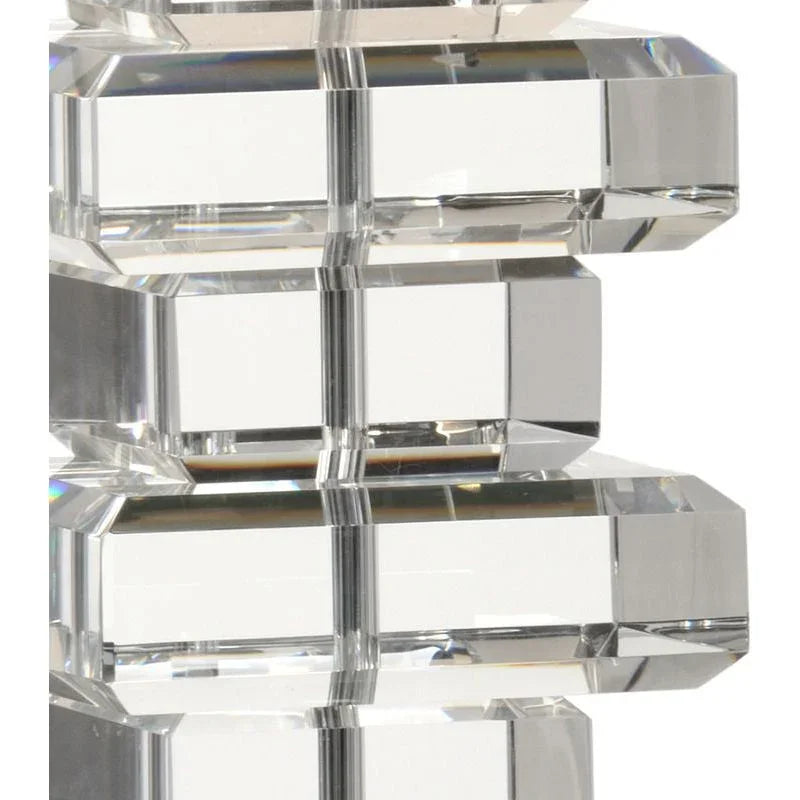 Regency Crystal And Nickel Made Table Lamp - LOOMLAN - Wildwood - Table Lamps
