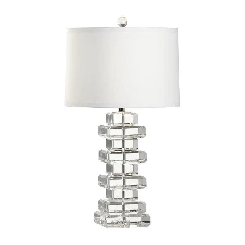 Regency Crystal And Nickel Made Table Lamp - LOOMLAN - Wildwood - Table Lamps