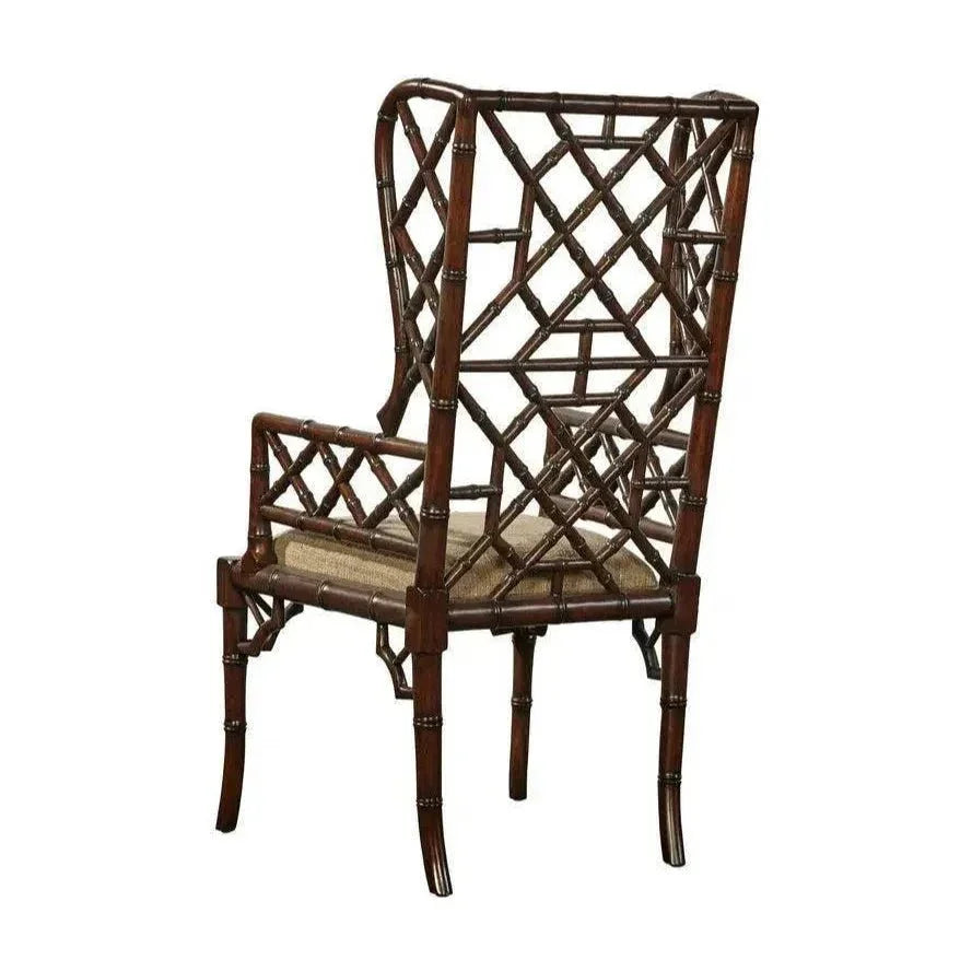 Regency Wingback Mahogany Armchair 2PC - LOOMLAN - Furniture Classics - Dining Chairs