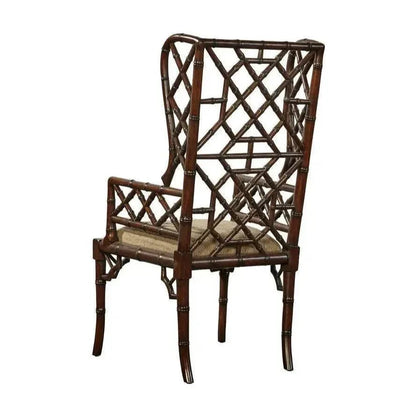 Regency Wingback Mahogany Armchair 2PC - LOOMLAN - Furniture Classics - Dining Chairs
