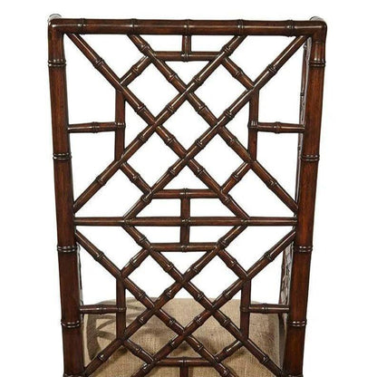 Regency Wingback Mahogany Armchair 2PC - LOOMLAN - Furniture Classics - Dining Chairs