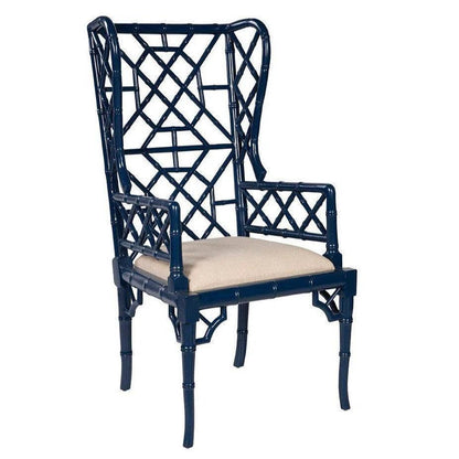 Regency Wingback Mahogany Armchair 2PC - LOOMLAN - Furniture Classics - Dining Chairs