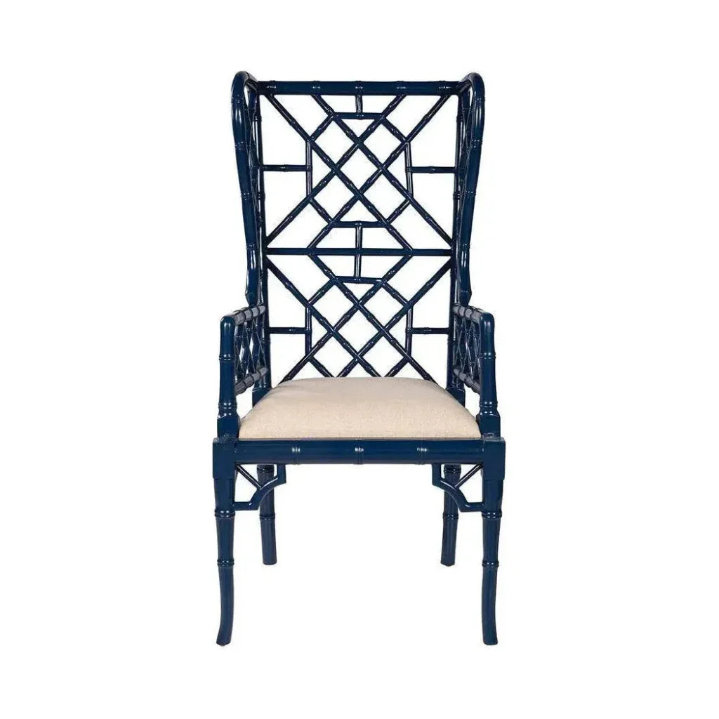 Regency Wingback Mahogany Armchair 2PC - LOOMLAN - Furniture Classics - Dining Chairs