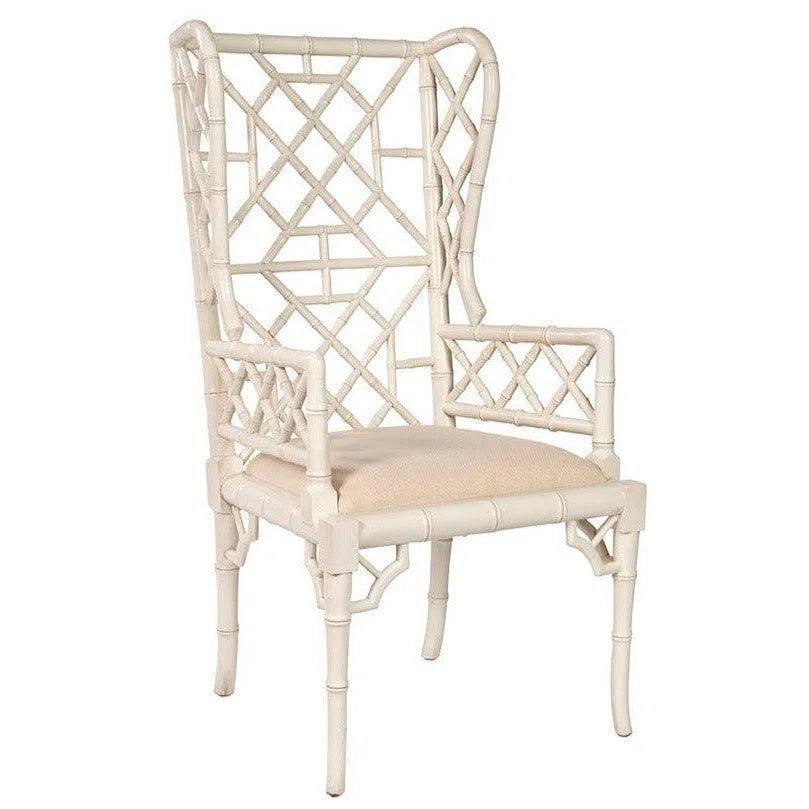 Regency Wingback Mahogany Armchair 2PC - LOOMLAN - Furniture Classics - Dining Chairs