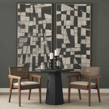 Reid Leather Dining Armchair 2PC