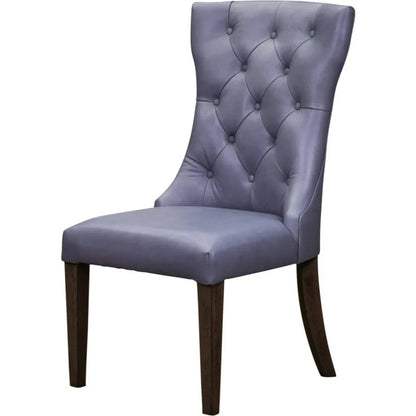 Reid Leather Luxury Style Dining Chair - LOOMLAN - Olivia + Quinn - Dining Chairs