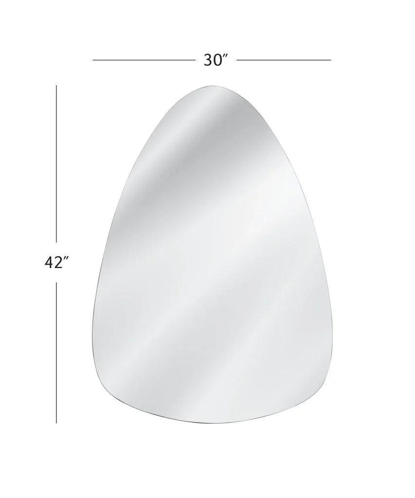 Reinhold Modern Silver Wall Mirror - LOOMLAN - Bassett Mirror - Wall Mirrors