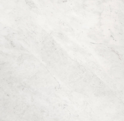 Reinhold White Marble Top Round Coffee Table