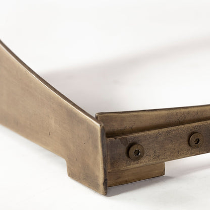 Reinhold White Marble Top Round Coffee Table