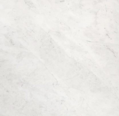 Reinhold White Marble Top Round Side Table