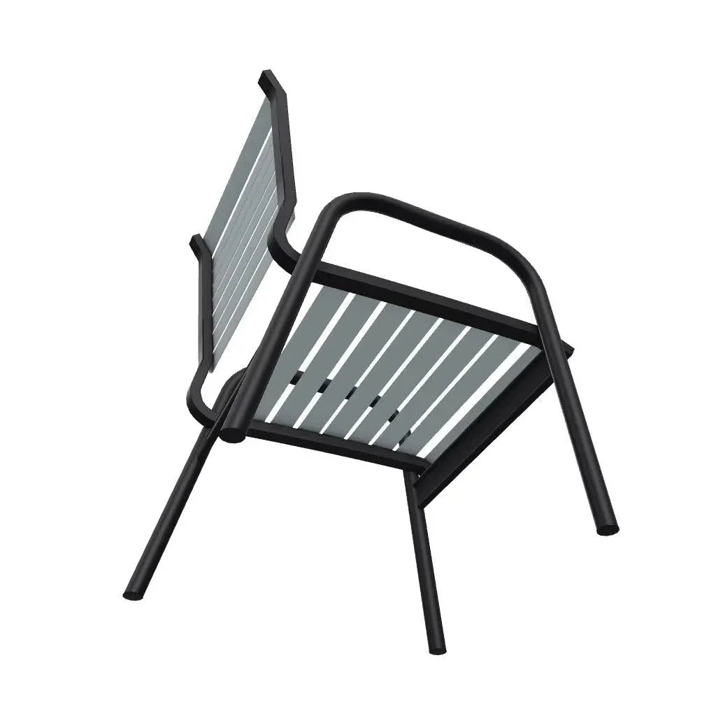 Reliance Contract Strap Stacking Bistro Chair-Outdoor Accent Chairs-Telescope-LOOMLAN