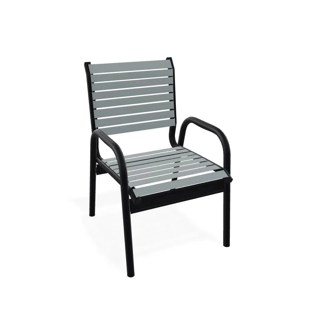 Reliance Contract Strap Stacking Bistro Chair-Outdoor Accent Chairs-Telescope-LOOMLAN