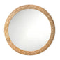 Relief Carved Round Mirror - LOOMLAN - Jamie Young - Wall Mirrors