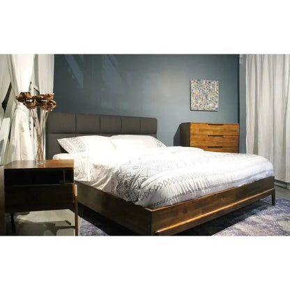 Remix Grey Platform Bed - LOOMLAN - LH Imports - Beds