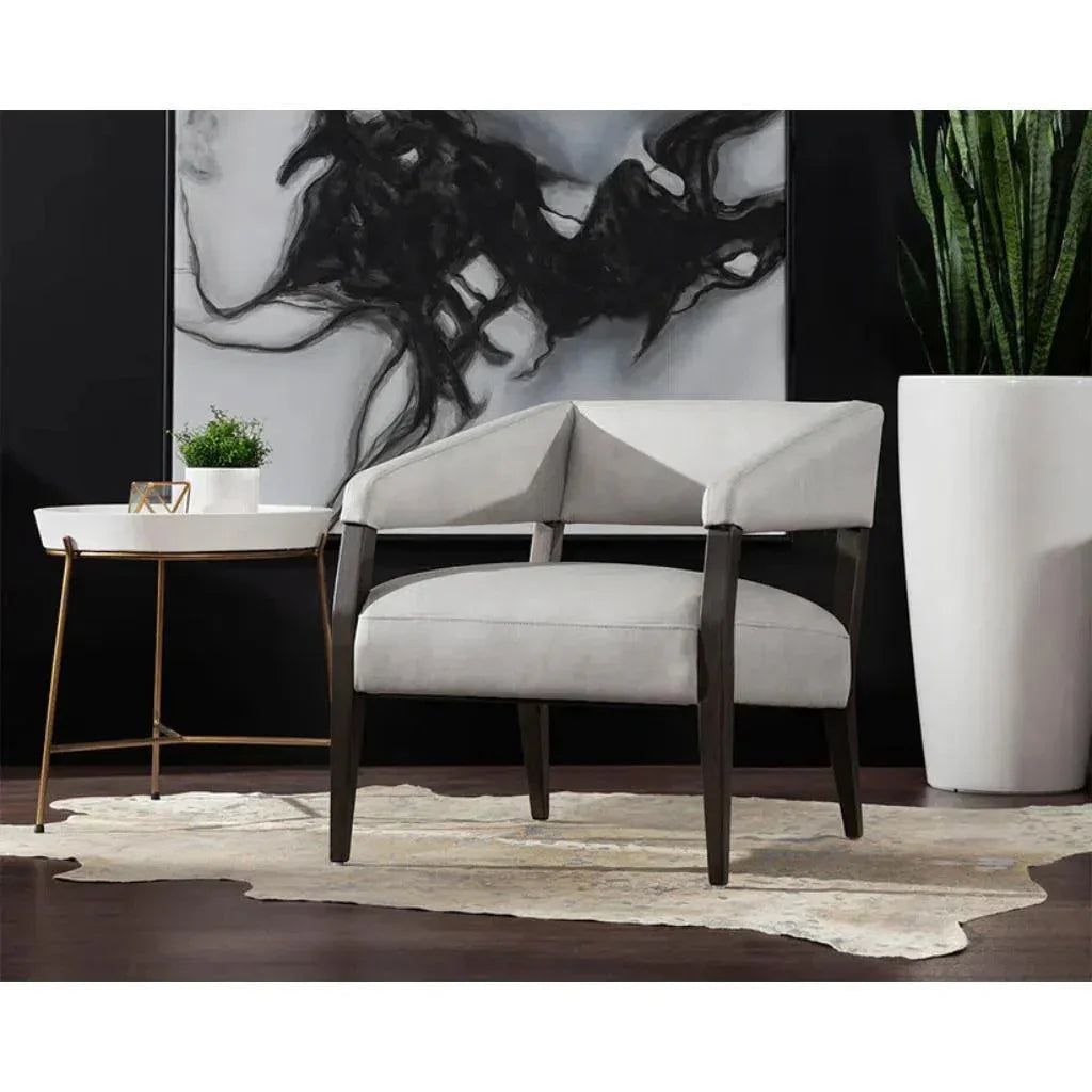 Remy Iron Framed Concrete Round End Table - LOOMLAN - SUNPAN - Side Tables