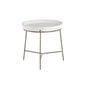 Remy Iron Framed Concrete Round End Table - LOOMLAN - SUNPAN - Side Tables