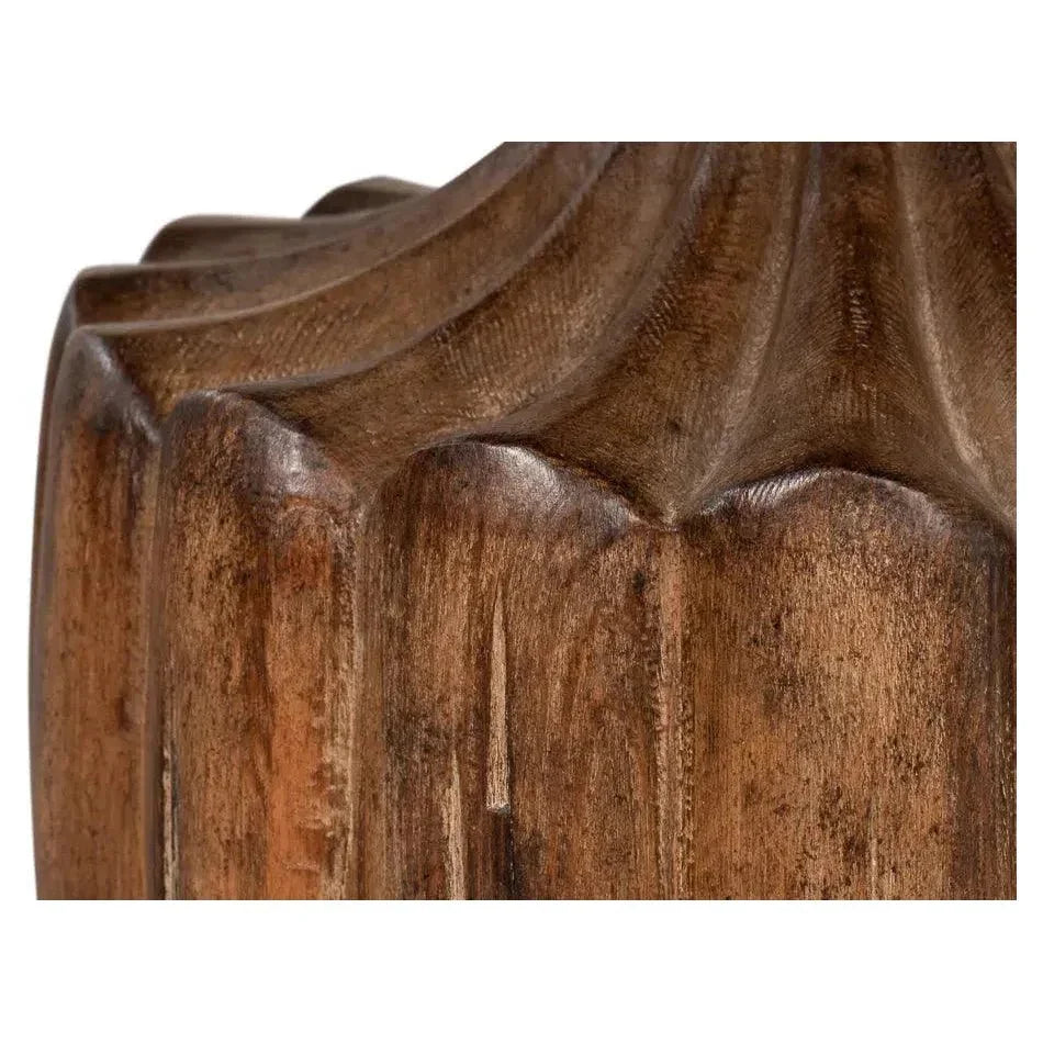 Renaissance Pedestal Round Dining Table Seats 4-Dining Tables-Sarreid-LOOMLAN