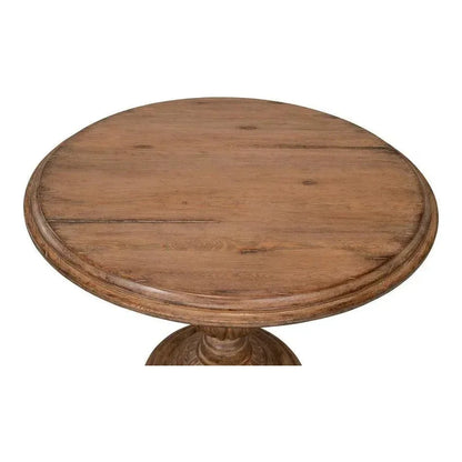 Renaissance Pedestal Round Dining Table Seats 4-Dining Tables-Sarreid-LOOMLAN