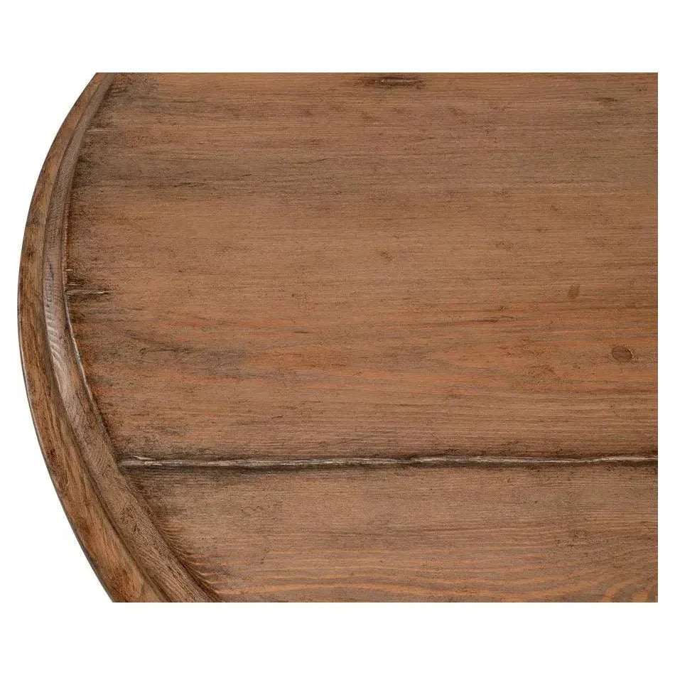 Renaissance Pedestal Round Dining Table Seats 4-Dining Tables-Sarreid-LOOMLAN