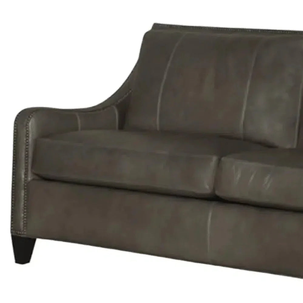 Renato Leather Sofa Two Cushion Bench Built USA - LOOMLAN - Uptown Sebastian - Sofas & Loveseats