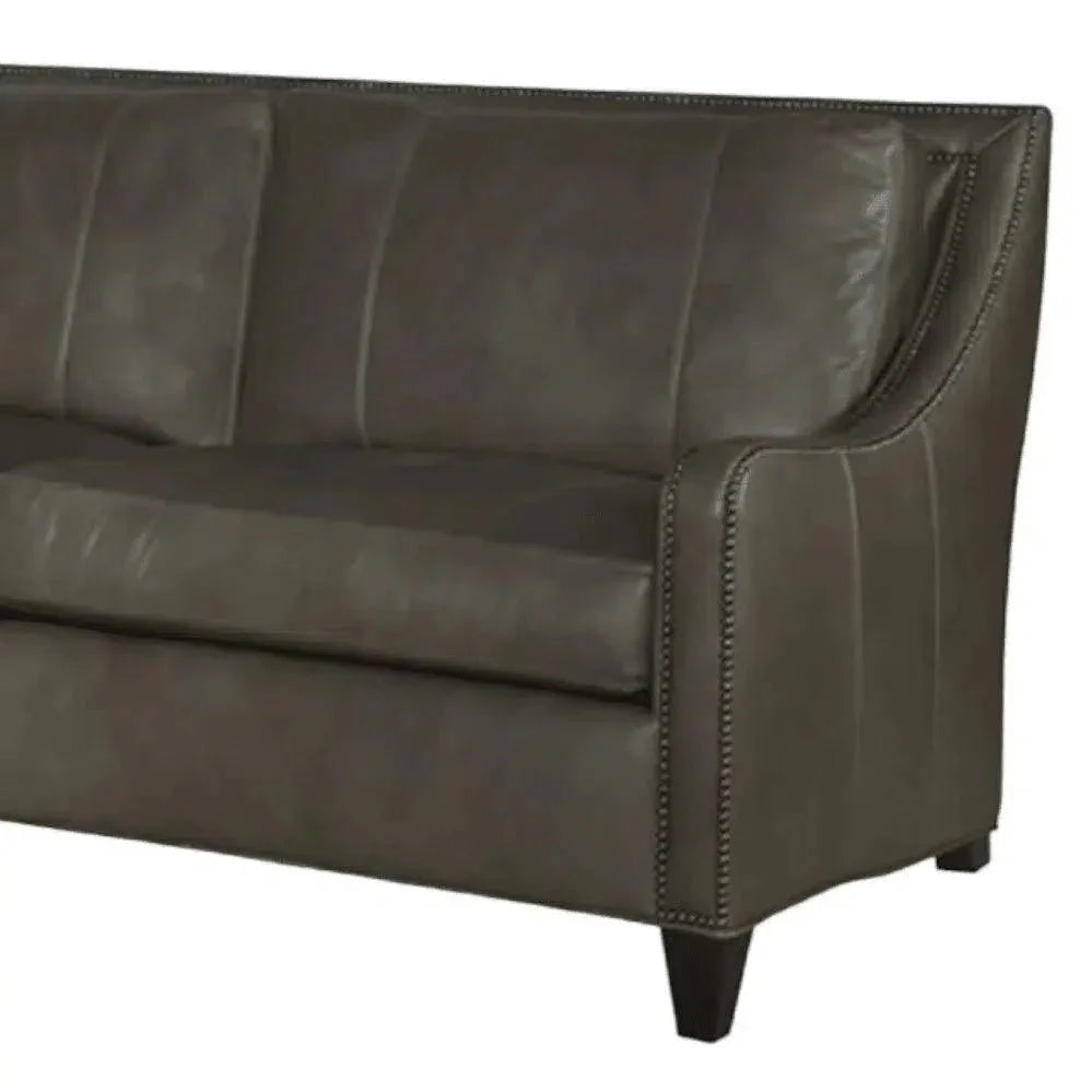 Renato Leather Sofa Two Cushion Bench Built USA - LOOMLAN - Uptown Sebastian - Sofas & Loveseats