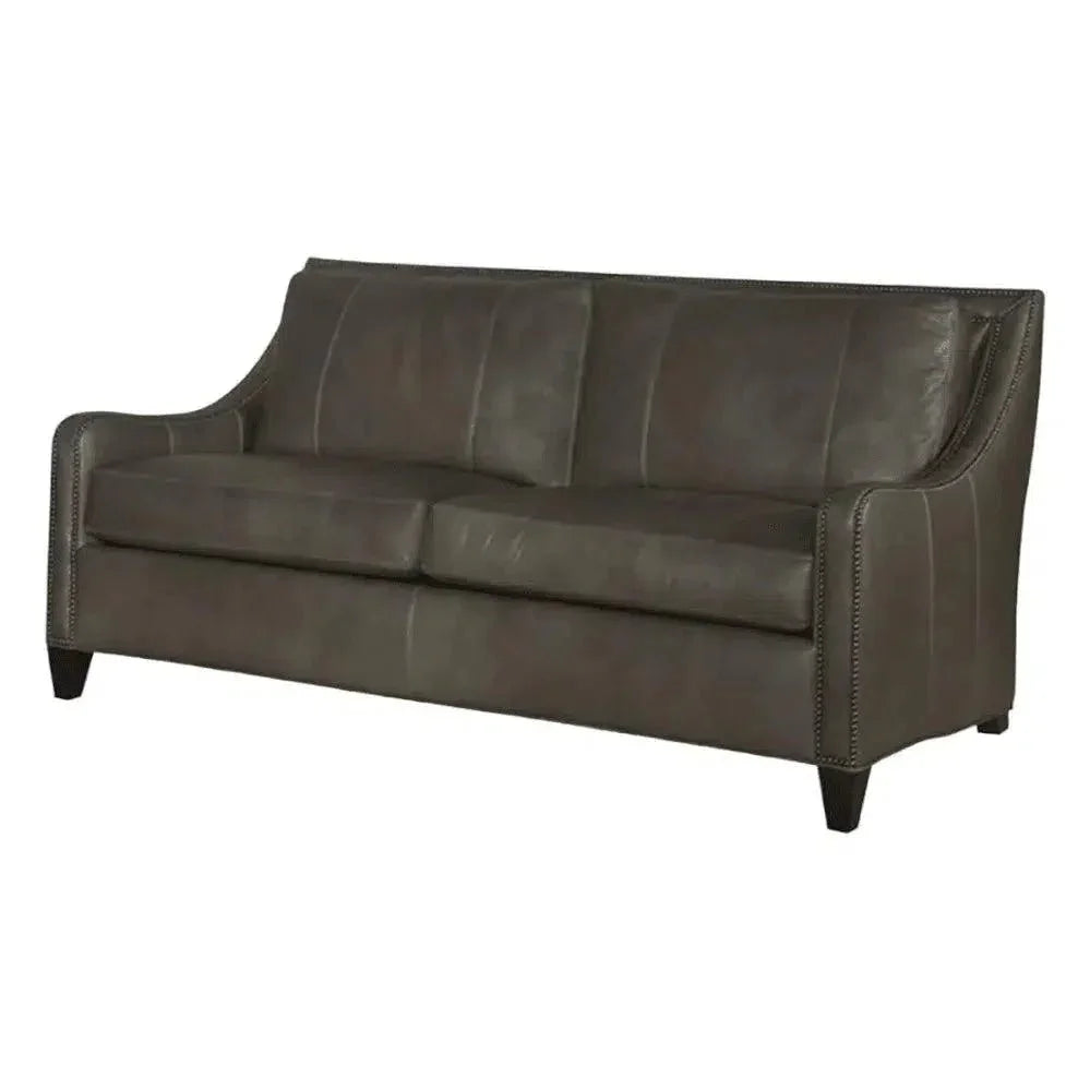 Renato Leather Sofa Two Cushion Bench Built USA - LOOMLAN - Uptown Sebastian - Sofas & Loveseats