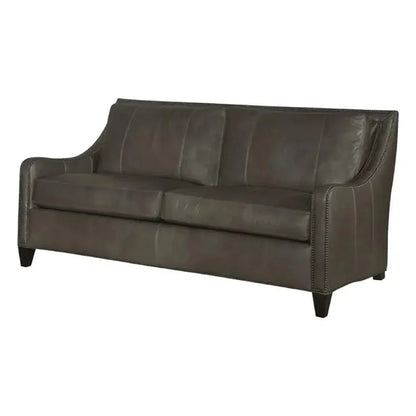 Renato Leather Sofa Two Cushion Bench Built USA - LOOMLAN - Uptown Sebastian - Sofas & Loveseats