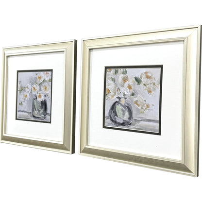 Rendition Rhapsody Grey Framed Wall Art 2PC
