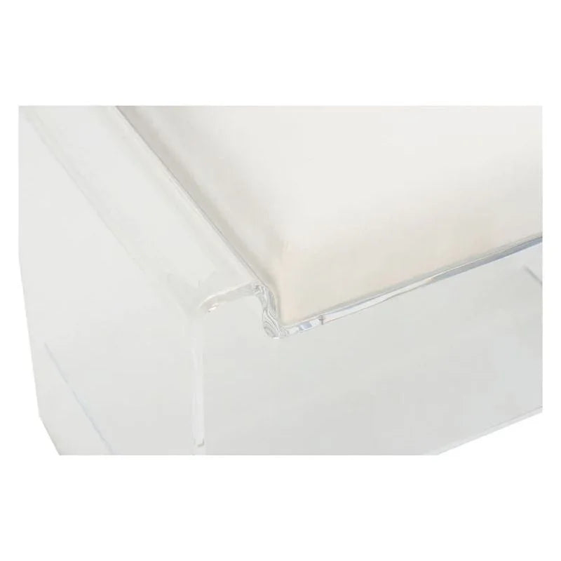 Renee Acrylic Made Long Bedroom Bench - LOOMLAN - Chelsea House - Bedroom Benches