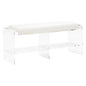 Renee Acrylic Made Long Bedroom Bench - LOOMLAN - Chelsea House - Bedroom Benches