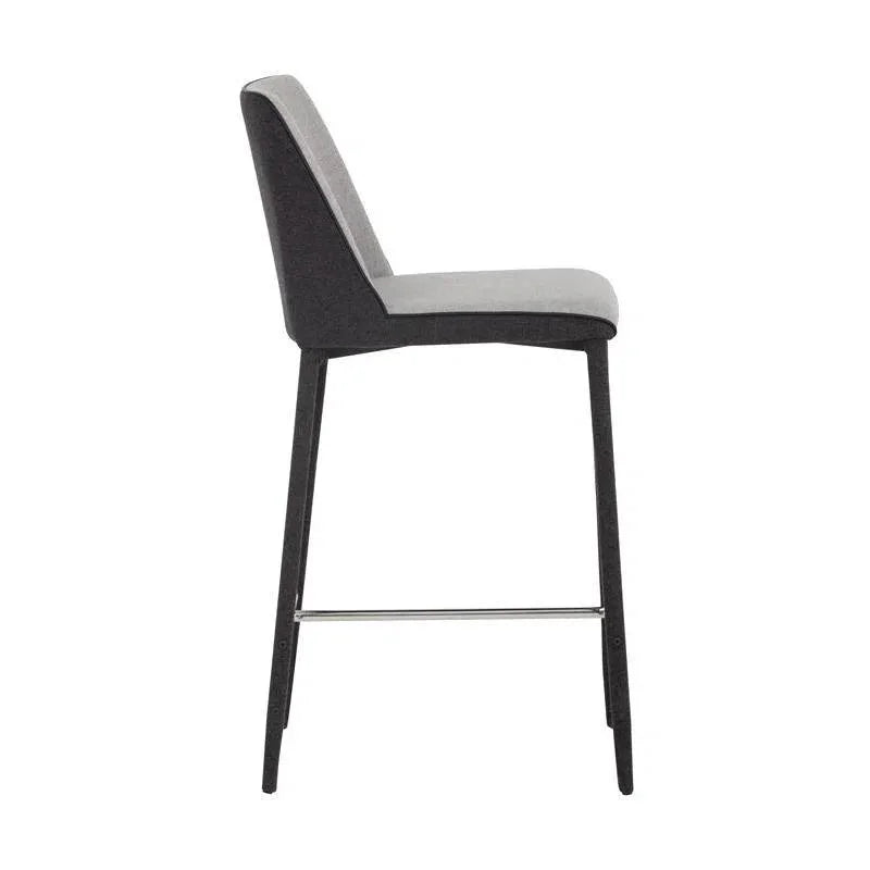 Renee Counter Stool Armour Grey Sleek Modern - LOOMLAN - SUNPAN - Counter Stools