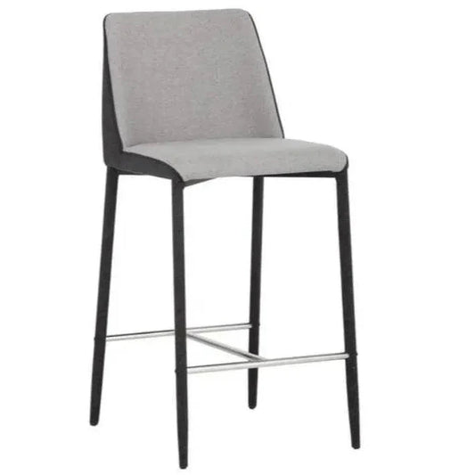 Renee Counter Stool Armour Grey Sleek Modern - LOOMLAN - SUNPAN - Counter Stools