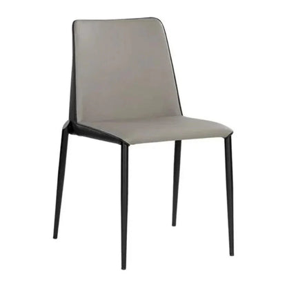 Renee Leather Stackable Dining Chair 2PC - LOOMLAN - SUNPAN - Dining Chairs