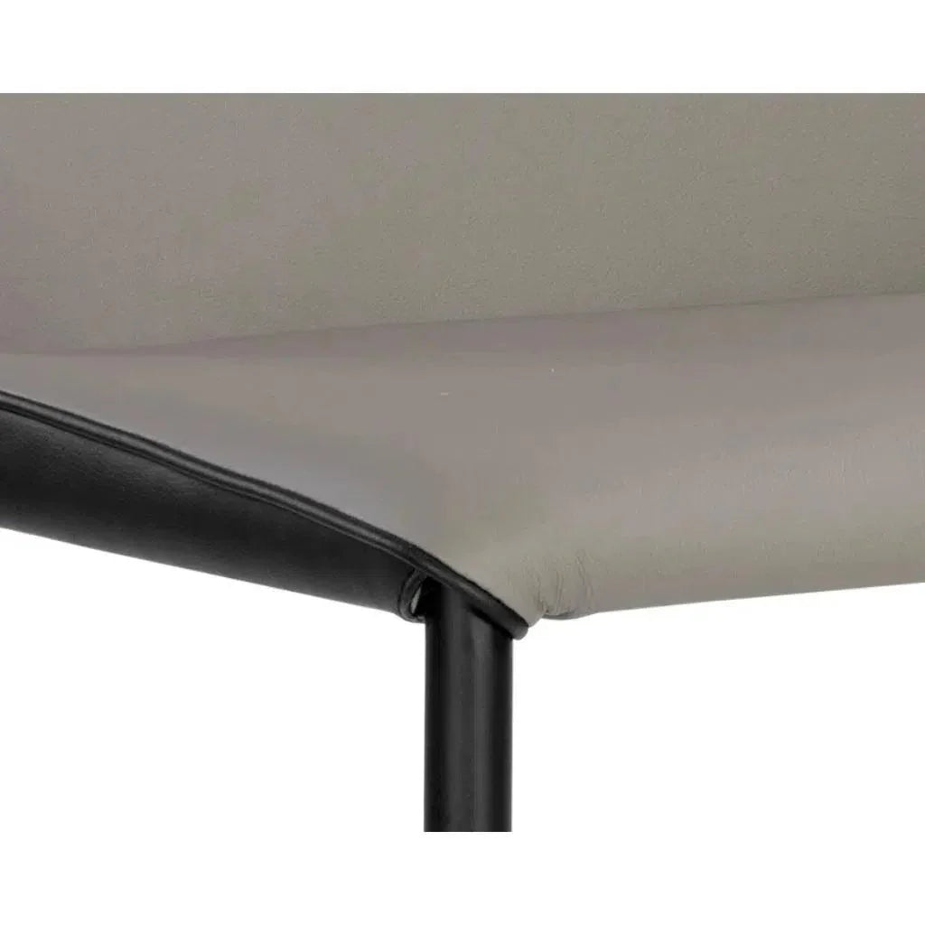 Renee Leather Stackable Dining Chair 2PC - LOOMLAN - SUNPAN - Dining Chairs