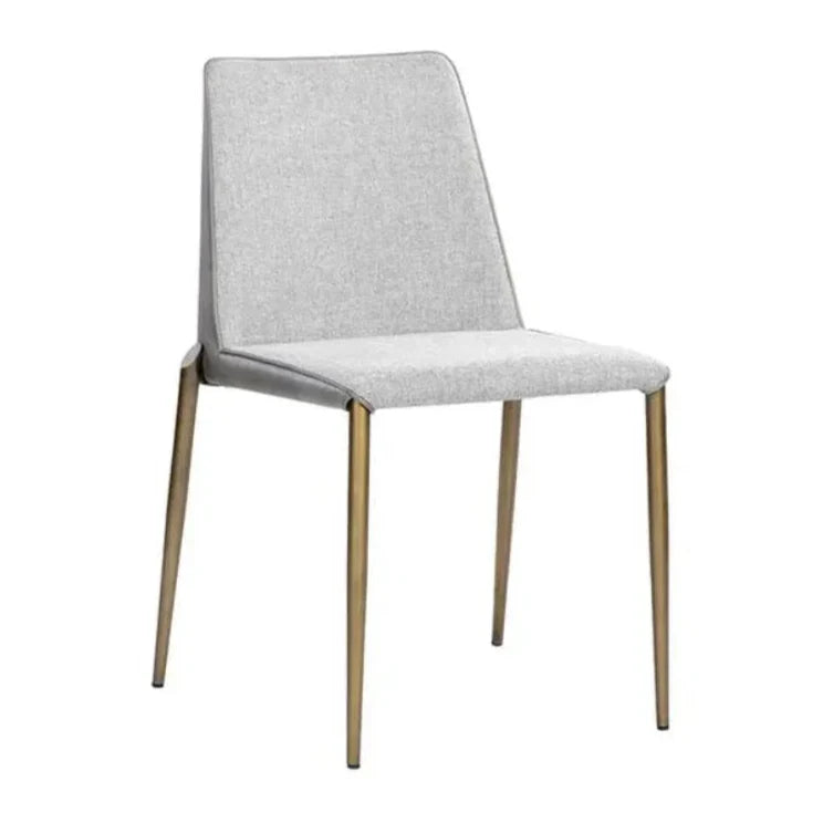 Renee Leather Stackable Dining Chair 2PC - LOOMLAN - SUNPAN - Dining Chairs