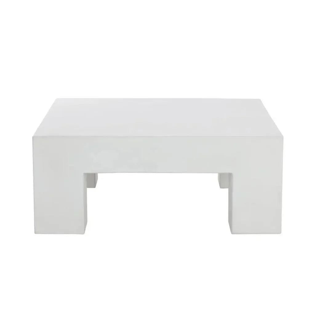 Renley Concrete Outdoor Square Coffee Table-Outdoor Coffee Tables-SUNPAN-LOOMLAN