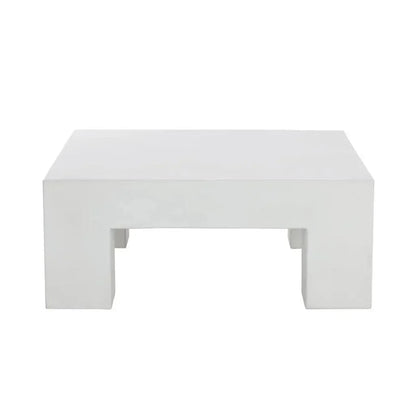 Renley Concrete Outdoor Square Coffee Table-Outdoor Coffee Tables-SUNPAN-LOOMLAN