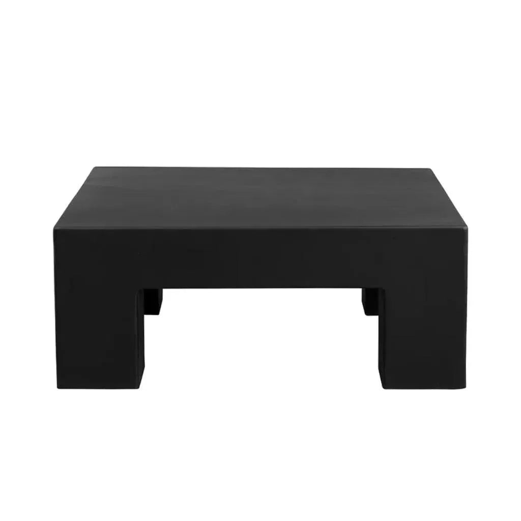 Renley Concrete Outdoor Square Coffee Table-Outdoor Coffee Tables-SUNPAN-LOOMLAN