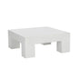 Renley Concrete Outdoor Square Coffee Table-Outdoor Coffee Tables-SUNPAN-White-LOOMLAN