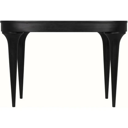Rennie Desk Black Small Curved Desk-Home Office Desks-Noir-LOOMLAN