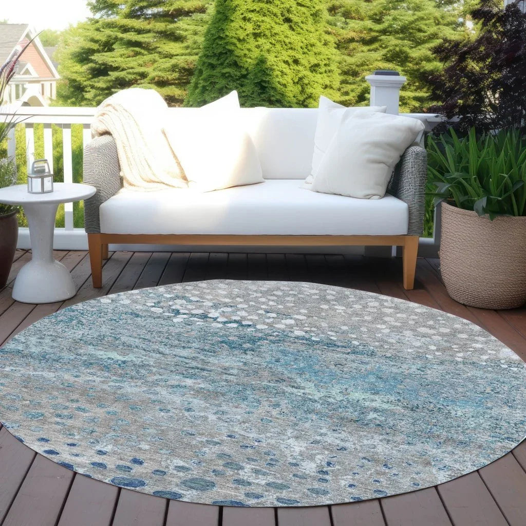 Renora Gray Washable Indoor - Outdoor Rug - LOOMLAN - LOOMLAN Rugs - Outdoor Rugs
